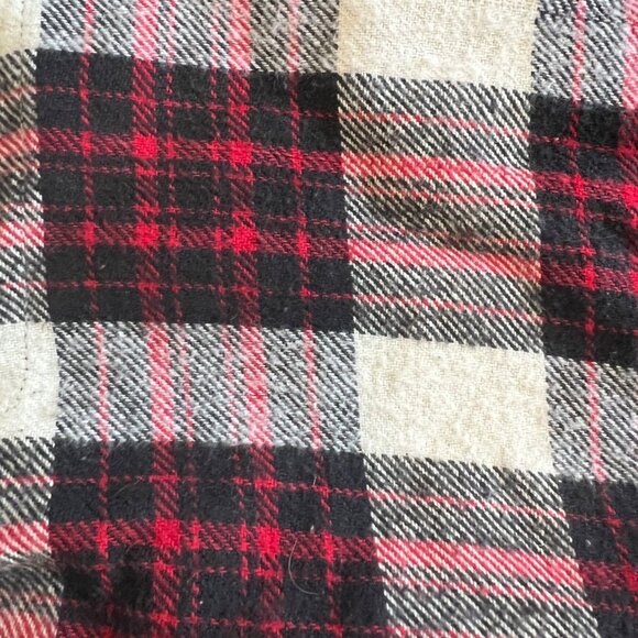 Vintage Casual Corner Plaid Hooded Quarter Zip Pullover Jacket Shacket Flannel L - Picture 3 of 9